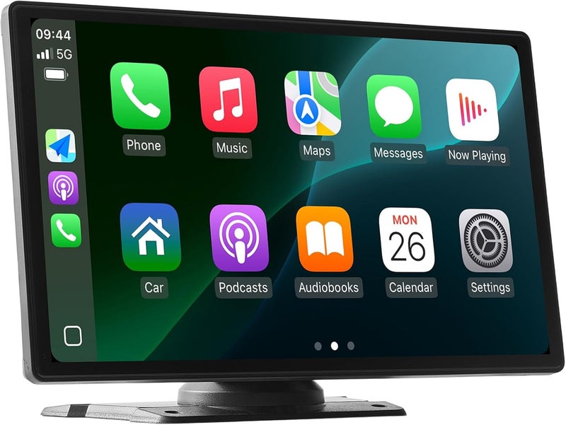 VEVOR Wireless Car Stereo, 9-Inch HD Portable Radio Touch Screen Compatible with Apple CarPlay & Android Auto, CarPlay Screen with Backup Camera, Voice Control, Mirror Link, Bluetooth, GPS Navigation - Image 1